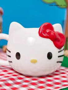 HELLO KITTY AND FRIENDS | Joivida 1 个 16.23 盎司/480 毫升卡通图案陶瓷马克杯，耐冷耐热，可微波炉加热和洗碗机清洗，适用于盛装水、牛奶、果汁、咖啡、猫咪图案饮品。 - 彩色 - 查看 2
