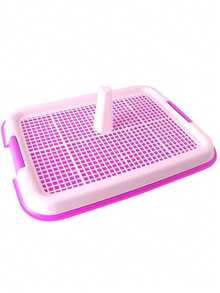 1个狗厕所，小型宠物狗厕所，适用于泰迪狗，中空防滑清洁便盆，宠物用品。 - 彩色 - 查看 4