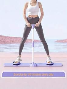 1PC Adjustable Split Ski Machine Multifunctional Pilates Board Abdominal Core Trainer Home Gym Fitness Equipment For Abs Workout Weight Loss - Multicolor - View 2