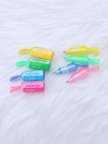 Bộ 6/8 bút bi hình kẹo, mực xanh 0.7mm, kiểu dáng Kawaii dễ thương, thích hợp cho học tập, thi cử, công việc văn phòng, ghi chú, mùa tựu trường, màu ngẫu nhiên. - Nhiều màu - Xem 9