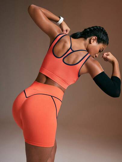 Powerista Women's Hollow-Out Trim Low-Impact Sports Bra