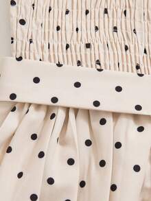 Girls' Round Neck Sleeveless Waist Splicing Pleated Elegant Party Jumpsuit - Multicolor - View 5