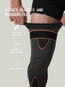 1pc Striped Pattern Knee Pad Gym - Orange - View 3