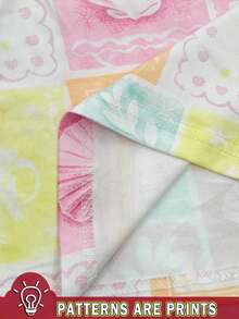 Glimmora 女士夏季度假热带水果棕榈树海滩度假抹胸上衣 - 彩色 - 查看 5