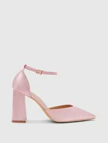CUCCOO BIZCHIC Women's Simple Commuter High Heel Shoes - Baby Pink - View 2