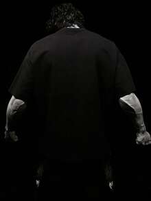 RISE LYT Camiseta de manga corta casual y deportiva con estampado para hombres - Negro - Ver 2