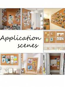 1 Cuộn giấy dán bảng ghim tự dính, thích hợp dán tường, dày 1-2mm, bảng ghim trang trí treo tường, bảng thông báo và bảng tầm nhìn cho nhà/trường học. - Màu nâu - Xem 4