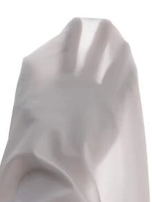 Sparklyn 少女休闲不对称领口交叉印花T恤，夏季 - 黑與白 - 查看 5