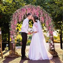 1/2/50件装 6.5英尺人造紫藤花藤，人造白色紫藤花环，丝绸紫藤花圈，适用于婚礼拱门、派对花园、家居装饰、春季装饰、婚礼用品、优雅房间装饰、家居装饰、生日礼物、毕业礼物、户外装饰、花园装饰 - 粉色 - 查看 8