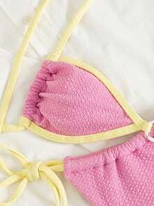 Swim SXY Women Bikini Sets - Pink - View 4