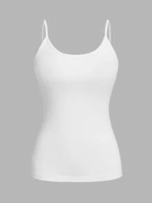 SHEIN EZwear 4件套休闲简约吊带背心，适合夏季穿着 - 彩色 - 查看 4