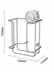 Cirelle Stainless Steel Tissue Holder, No-Drill Wall-Mounted, Paper Towel Rack For Cabinet, Wet Wipe Organizer - Multicolor - View 3