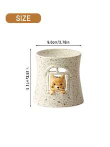 Cirelle 1 chiếc lò đốt tinh dầu hình động vật sáng tạo, làm từ gỗ tuyết tùng, gỗ thiêng, có mùi oải hương, dùng để tăng cường hương thơm, làm bánh bằng gốm sứ. - Loại A - Xem 5