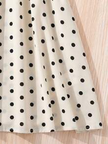 SHEIN 少女优雅立领可拆卸腰带荷叶边连衣裙，夏季 - 彩色 - 查看 7