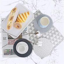 8 Miếng Đế Lót Ly, Đế Lót Thấm Hút, Đế Lót Ly Dệt, Đế Lót Ly Dệt, Đế Lót Ly Chịu Nhiệt Dùng Cho Bàn Cà Phê Gia Đình, Bàn Làm Việc, Đế Lót Bảo Vệ Mặt Bàn (Màu Đen Pha Trộn) - màu đen hỗn hợp - Xem 5