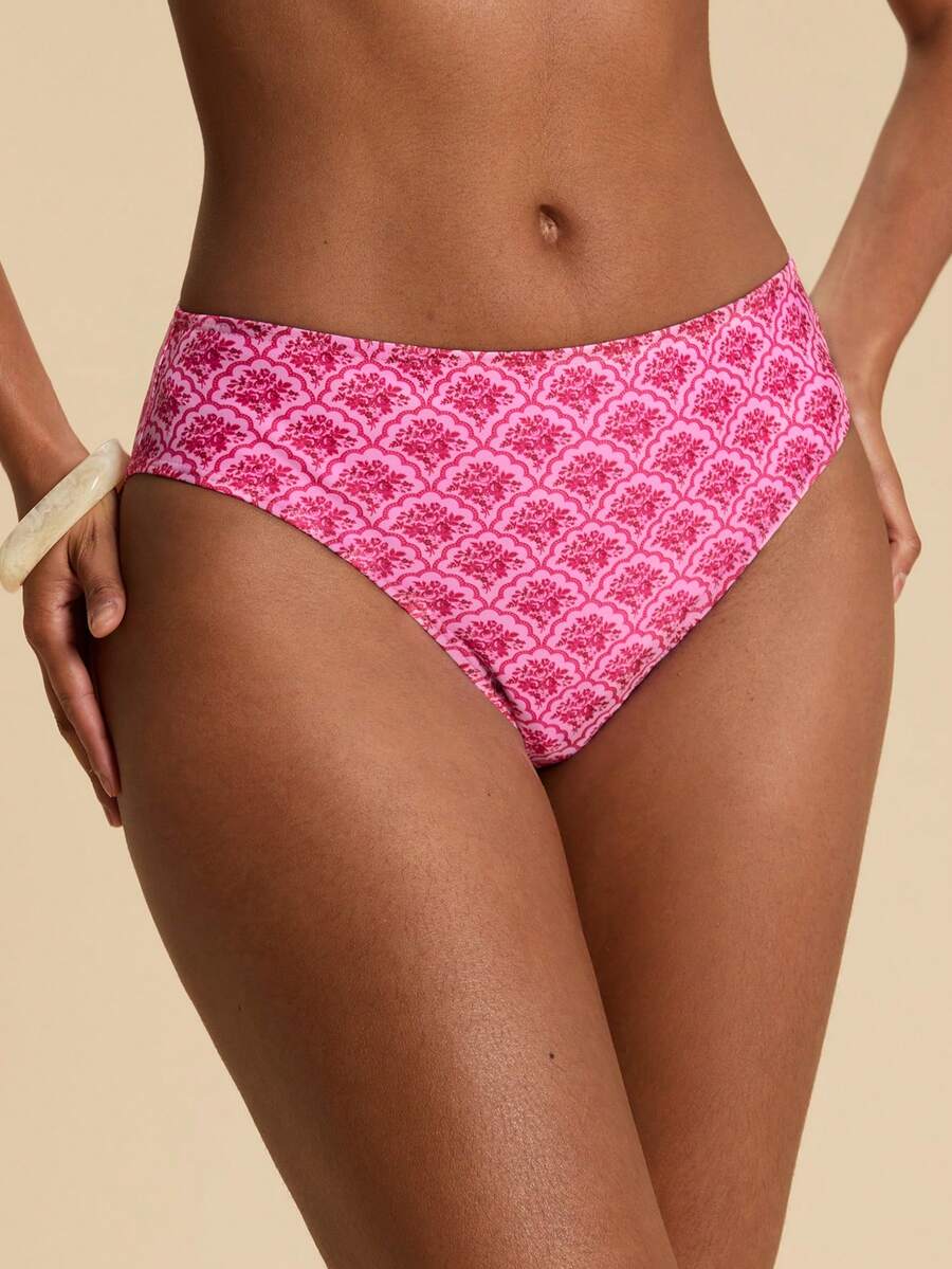 Travachic 女士极简印花休闲泳裤 - 彩色 - 查看 1