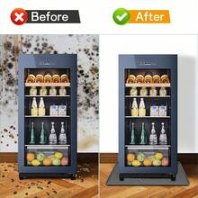 Mini Fridge Silicone Mat With Raised Edge,23.6"X23.6" Under Refrigerator Mat, Mini FridgeDrip Pan Prevent Water Leakage And Floor Damage,Leakproof Mat For Under Small Fridge RefrigeratorFreezer - 1pc Gray - View 4