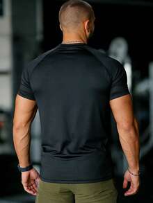 GymBeat Men Sports Tees & Tanks - Black - View 2