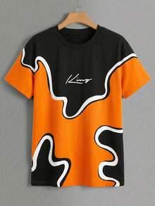 Manfinity Duck Pattern Print Design On Abdominal Muscles, Men's Fashionable Summer Casual Sportswear, Men's Top - Multicolor - View 2