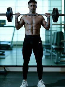 GymBeat Men Sports Tights - Black - View 4