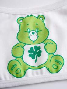 SHEIN X Care Bears 3件套少女熊系列吊带背心套装 - 白色 - 查看 5