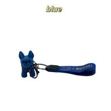 1 pieza, 6 colores para elegir, llavero y colgante de llave con perro de dibujos animados lindos, decoración exquisita para billetera y mochila - Multicolor - Ver 9