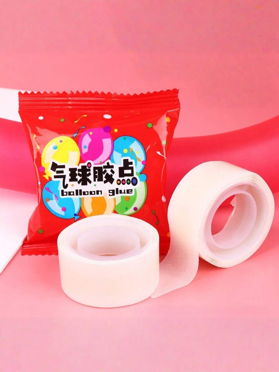 300片/3卷 ABS气球胶点 多用途可移除粘性贴纸,适用于派对气球固定、情人节、婚礼、生日、返校用品、家居装饰、节日装饰必备品 - 均碼 - 查看 1