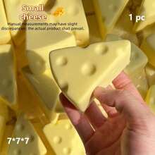 1件装软奶酪面包慢发酵触感艺术品，高保真成人缓解焦虑桌面雕塑，创意疗愈触感收藏品 - 生日、情人节、复活节送给男孩或女孩的完美礼物 - 彩色 - 查看 6