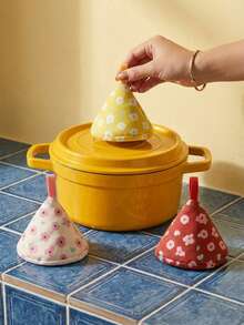 Joivida 1个厨房锅盖，耐热搪瓷锅柄，家用耐热锅盖，也可用于悬挂烘焙手套 - 彩色 - 查看 7