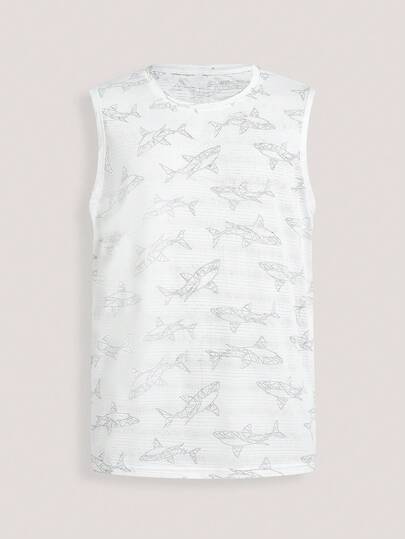 男士休闲运动宽松透气速干弹力圆领短袖T恤，适合篮球、跑步、健身等运动，无袖设计