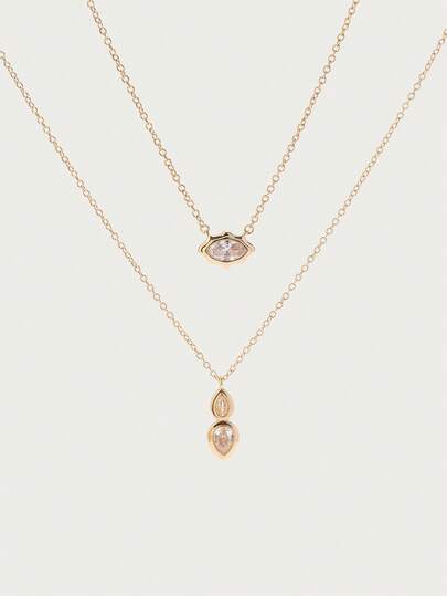 Glisma Women's Necklace Set,Premium/Old Money/Classy,Sexy/Vintage,For Mom/Women/Girl/Mother,Summer/Beach/Prom/Party,Layered/Gemstone/Beaded/Crystals