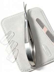 Cuticle Scissors, High-Quality Stainless Steel Russian-Style Cuticle Nippers, Ultra-Fine Curved Eyebrow Scissors, Professional Super-Sharp Precise Pointed Cuticle Trimmer, Non-Slip Ergonomic Design, Sharp And Thin Blades, Suitable For Cuticle Care,, - Silver - View 8