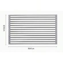 1PC Stainless Steel Expandable Dish Drying Rack Over The Sink Dish Drying Drain Sheet, Color Black And Grey With Adjustable ArmsFunctional Kitchen Sink Color Black Organizer For Vegetable Fruit Cookware Set For Kitchen Bathroom New Year Chirsmas Gift - Multicolor - View 14