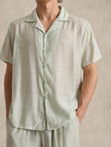 男士家居服套装 - 薄荷綠 - 查看 4