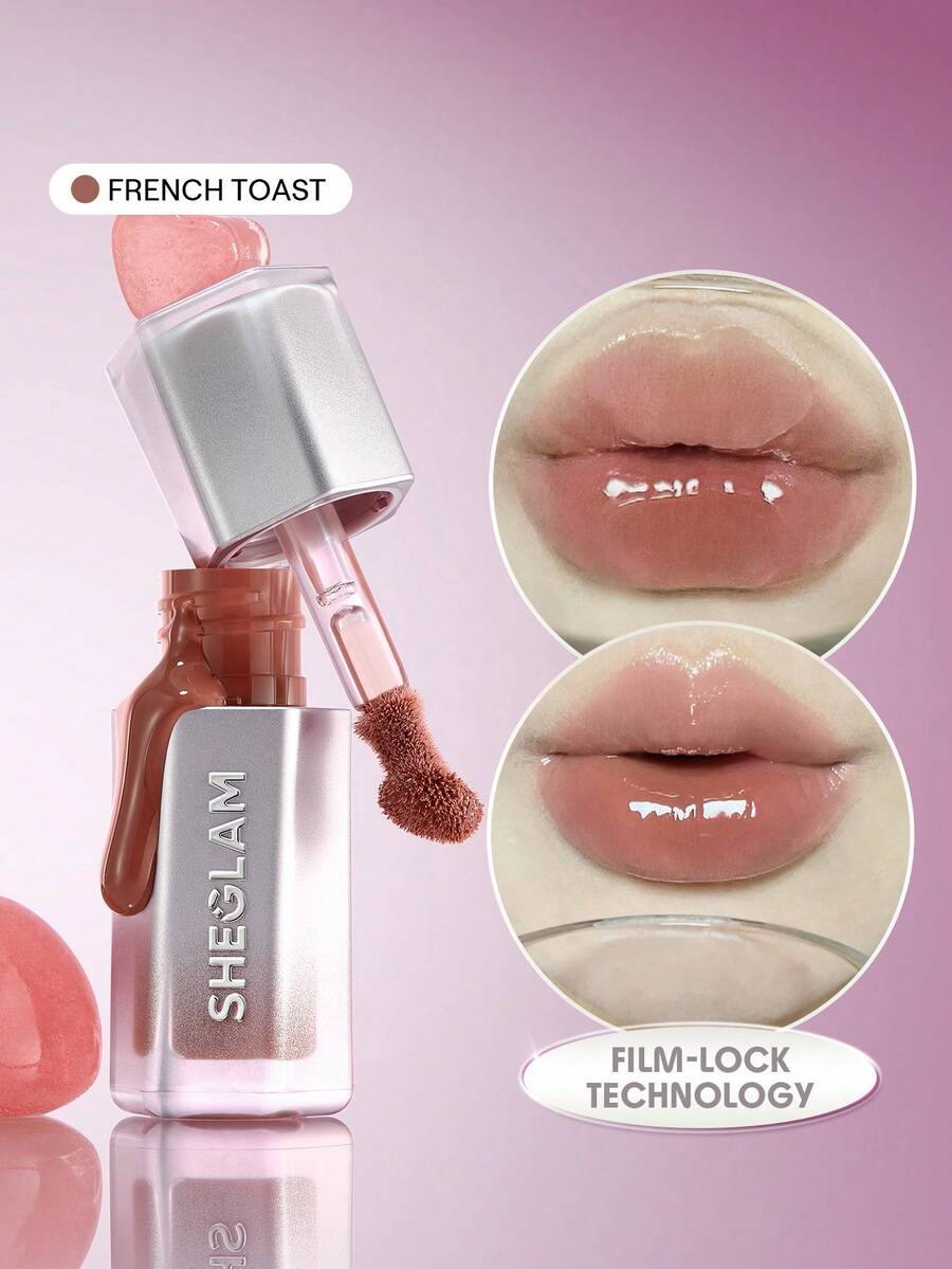 SHEGLAM Glass Lock Air 唇彩-French Toast 品牌 美容 化妝 化妝品 適合女性與女孩 完美搭配夏季春季 Y2K 時尚 流行 生日 母親節禮物 假期 派對準備就緒 最佳顏色 - French Toast - 查看 1