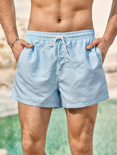 Mercer Haus 男士休闲沙滩短裤，夏季时尚，夏威夷风情，适合在夏威夷享受夏季热带假期。