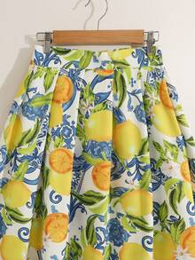 GlowEve Váy nữ họa tiết hoa lửng, kiểu dáng thường ngày thanh lịch, thích hợp cho kỳ nghỉ, màu vàng, rất phù hợp để phối đồ. - Nhiều màu - Xem 5