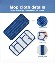 1PC 2PCS 3PCS Cationic Material Microfiber Mop Pads 12 Inch Reusable Washable For Robot Vacuum Cleaner High Absorption Easy Clean Home Cleaning Accessories - various - View 5