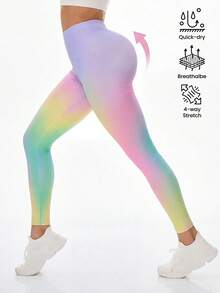 Core Rhythm Women's High Waist Ombre Shaping Leggings - Multicolor - View 4