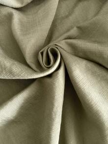 Roveilla 女士绿色单竹结亚麻圆领无袖收腰褶皱长连衣裙，优雅法式浪漫少女复古通勤商务海滩度假休闲简约复古连衣裙，适合婚礼、情人节、下午茶、派对、春夏新品 - 綠色 - 查看 7