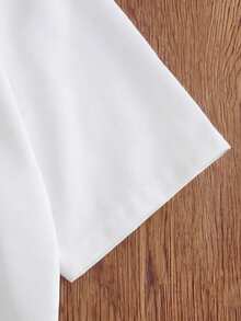 TOKVUE Áo sơ mi nam tay ngắn kiểu dáng thường ngày, in họa tiết phong cảnh, cài một hàng cúc. - trắng - Xem 7