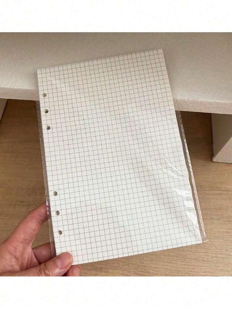 Recambio de 45 hojas tamaño A5, papel interior para cuaderno de anillas de 6 agujeros, planificador semanal/mensual/en blanco, partes de cuaderno de diario - Blanco - Añade 13