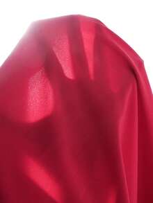 SHEIN 1件少女夏季露背蝴蝶结侧边设计时尚连衣裙 - 紅色 - 查看 9