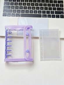 Joivida 1 A7pu 皮革笔记本，带透明活页环，A7 活页环，可替换内页，贴纸笔记本，透明贴纸书，贴纸书照片收纳袋，相册，预算计划本，日记本，笔记本，办公用品。 - 彩色 - 查看 17