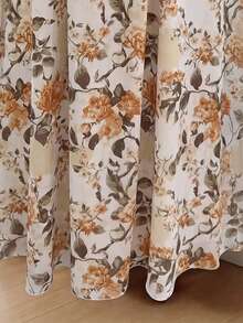 SHEIN Elenzya 女士花卉印花优雅度假中长裙 - 彩色 - 查看 6