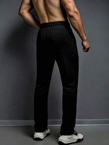 GymBeat Men Sports Pants - Black - View 2