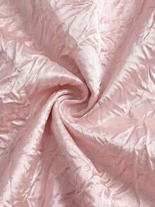 Modelyn 女士春夏粉色编织纹理无肩带无袖A字腰身优雅浪漫连衣裙 - 粉色 - 查看 11