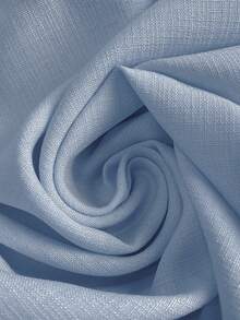 GlowEve 女士春夏优雅贝壳刺绣蝴蝶结设计短袖修身喇叭短裙 - 藍色 - 查看 5