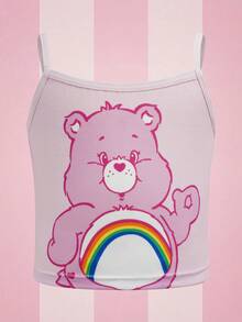 SHEIN X Care Bears Áo lót hai dây in hình gấu dành cho bé gái - Nhiều màu - Xem 8