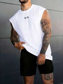 GymBeat Men Sports Tees & Tanks - White - View 1